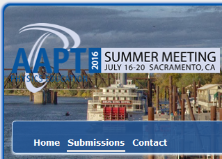 photo of sacramento waterfront with AAPT logo