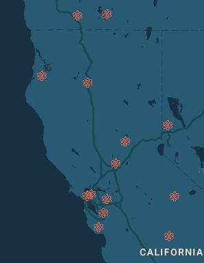 Map of NCN and S Oregon marches