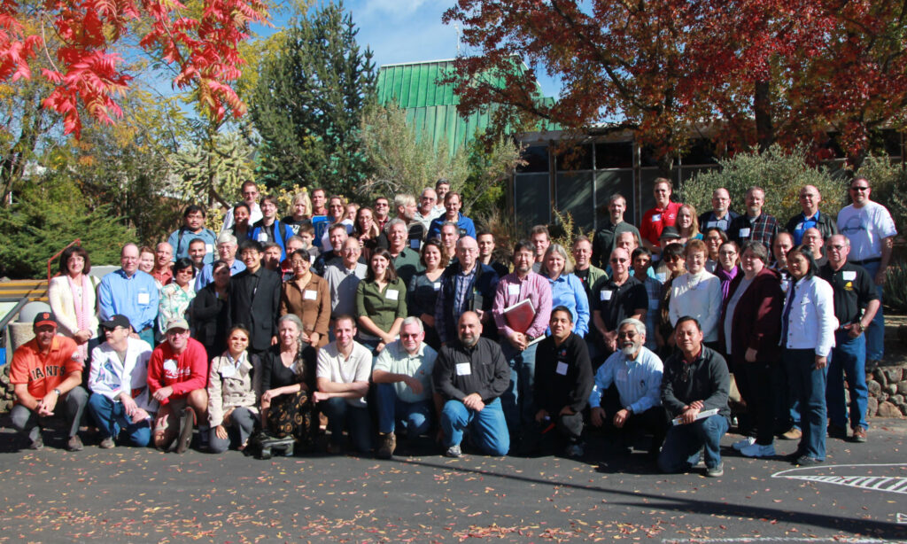 photo showing about 40 people assembled for a group photo.